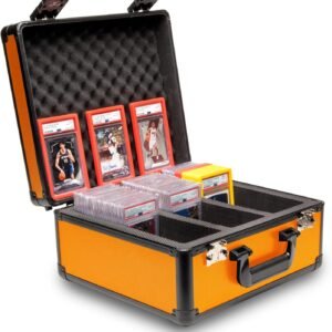 Best Graded card case Slab Armor 3 Row Orange PSA