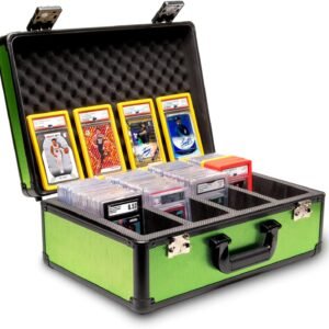Best graded card case Slab Armor 4 Row Lime Green PSA